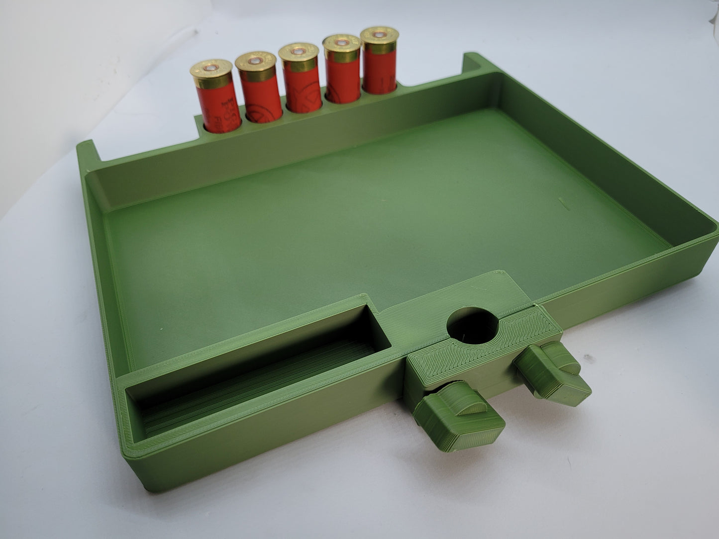 Pigeon hide tray and gun rest