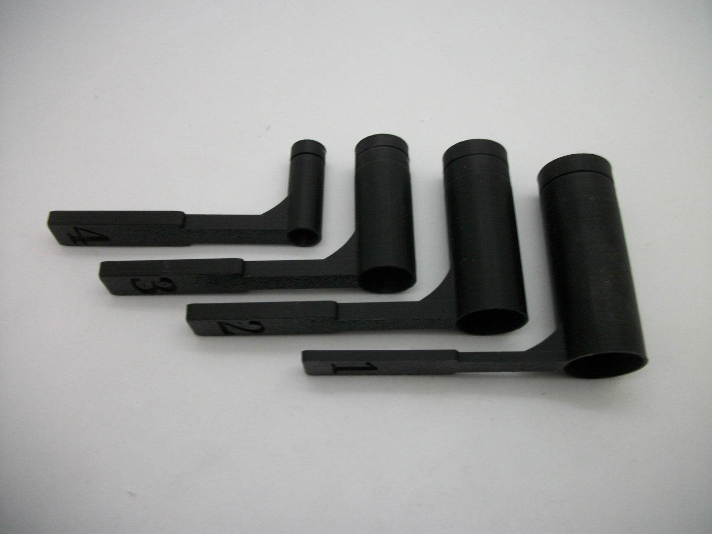 Adustable powder or shot scoops set of 4