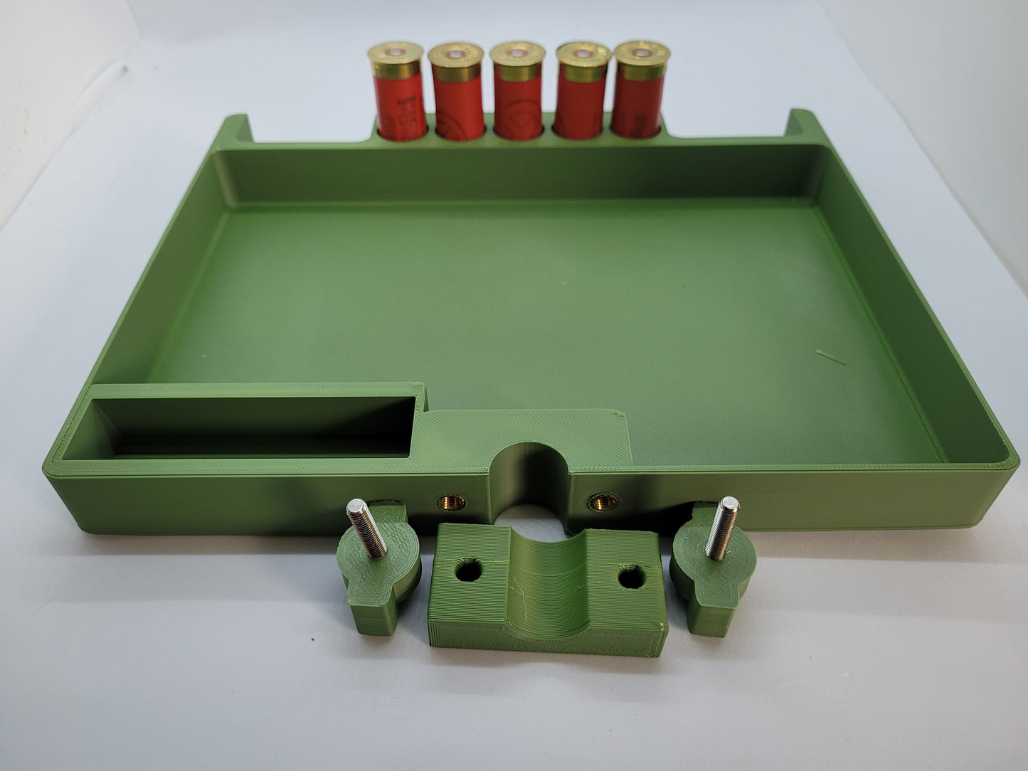 Pigeon hide tray and gun rest